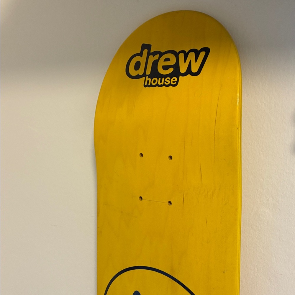 Drew House x Bieber Yellow Mascot Skateboard Deck - Picture 4 of 7